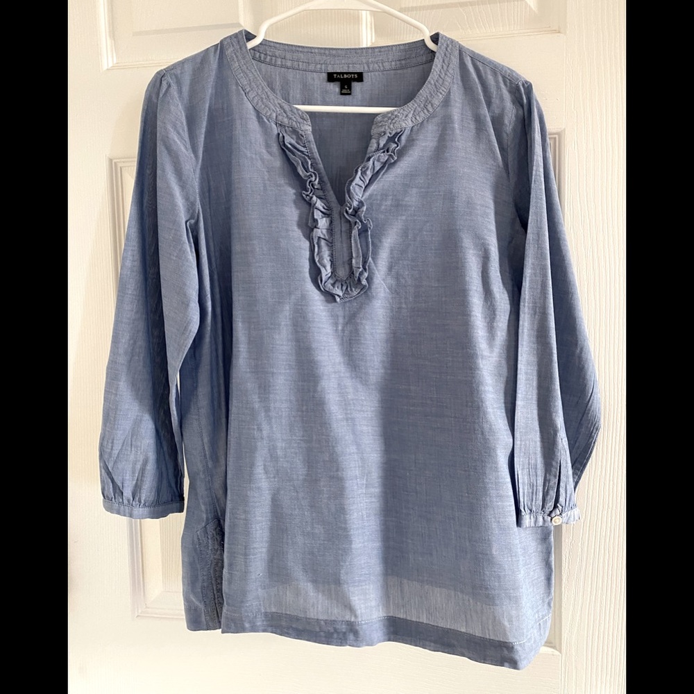 Talbots Jean-Like Colored Blouse